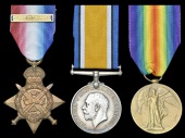 Three: Acting Serjeant E. Gowing, 2 Signal Company Royal Engineers

1914 Star, with copy clasp (24366 Pnr., R.E.);...
