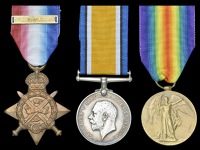 Three: Acting Serjeant E. Gowing, 2 Signal Company Royal Engineers

1914 Star, with copy clasp (24366 Pnr., R.E.);...