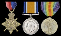Three: Acting-Corporal C. H. Doe, Royal Engineers

1914 Star (27258 Spr., R.E.); British War and Victory Medals...