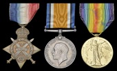 Three: Private E. T. Whiter, Army Ordnance Corps

1914 Star (S-7419 Pte., A.O.C.); British War and Victory Medals...