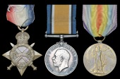 Three: Lieutenant P. B. Backhouse, Supply & Transport Corps

1914-15 Star (2/Lt., S. & T. Corps); British War and...