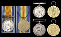 British War and Victory Medal pairs (3) (L.6038 J. Davies, O.S.2, R.N.; 81908 Gnr. D. McLean, R.A.; Lieut. W. A....