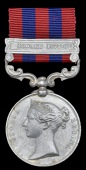 India General Service 1854-95, 1 clasp, Jowaki 1877-8 (Jemadar Mehr Khan, 4th Punjab Infy.) claw tightened, slight...