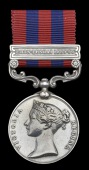 India General Service 1854-95, 1 clasp, Chin-Lushai 1889-90 (1123 Sepoy Madhumal Thakury, Surma Valley Mily. Police)...