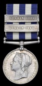Egypt and Sudan 1882-89, dated reverse, 2 clasps, Suakin 1884, Suakin 1885 (Mr A. W. Deane, I.G.S.”Tenasserim”)...