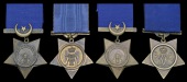 Khedive’s Star (4) 1882, unnamed; another, reverse inscribed, ‘Pte. E. Partridge,1/Manch. R.’; 1884, unnamed;...