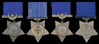 Khedive’s Star (4) 1882, unnamed; another, reverse inscribed, ‘Pte. E. Partridge,1/Manch. R.’; 1884, unnamed;...