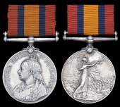 Queen’s South Africa 1899-1902 (2), no clasp (M 46 Dafadar Pat Ram, I.P. Mule Train; L. Naik Alam, 18/Mule Cadre)...