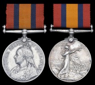 Queen’s South Africa 1899-1902 (2), no clasp (M 46 Dafadar Pat Ram, I.P. Mule Train; L. Naik Alam, 18/Mule Cadre)...