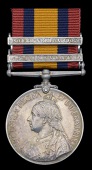 Queen’s South Africa 1899-1902, 2 clasps, Transvaal, South Africa 1902 (1737 L. Dffdr. Jahingir Khan, 2nd C. India...