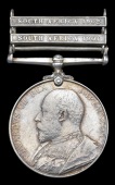King’s South Africa 1901-02, 2 clasps, South Africa 1901, South Africa 1902 (960 Mahmud Zaman Khan, 5th Bengal...