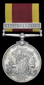 China 1900, 1 clasp, Relief of Pekin (Baboo J. N. Banerjee, Clerk, S. & T. Corps) suspension slack, contact marks,...