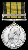 Africa General Service 1902-56, 1 clasp, Somaliland 1902-04 (1st G. H. Strkpr. Woopendra Nath Banerjee, S. & T.C.)...