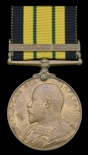 Africa General Service 1902-56, 1 clasp, Somaliland 1908-10, bronze issue (Dvr. Aden Abdullah, 3/K.A.R.) edge bruise...