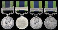 India General Service 1908-35 (4), 1 clasp, Afghanistan N.W.F. 1919 (Mohr. Ashaq Hussain, S.W. Scout; 437 Sapper Ali...