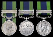 India General Service 1908-35 (3), 1 clasp, North West Frontier 1930-31 (25 R.Q.M. Daf. Ali Mohd. Khan, 20 Lrs.;...