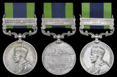 India General Service 1908-35 (3), 1 clasp, North West Frontier 1930-31 (Dy. Asst. Contr. Khuda Bakhsh, M.A.D.;...