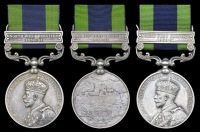 India General Service 1908-35 (3), 1 clasp, North West Frontier 1930-31 (Dy. Asst. Contr. Khuda Bakhsh, M.A.D.;...