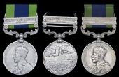 India General Service 1908-35 (3), 1 clasp, North West Frontier 1930-31 (Butcher Fazal Karim, S.W. Scouts; 3 Shah...