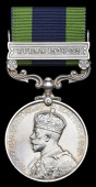 India General Service 1908-35, 1 clasp, Burma 1930-32 (R. L. Harman, 2 Burma Rifles) later impressed naming,...