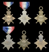 1914-15 Star (6) (No. 847 Sowar Wazeer Khan, 1 Lcrs. H.I.S.T.; No. 1779 Sowar Fazal Ilahi, 13/Lncrs.; No. 4051 Nk....