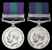General Service 1918-62 (2), 1 clasp, S. Persia (1005 Dfdr. Ghulam Akbar, 26-Light Cav.; Jemdr. Habib Khan) last...
