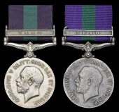 General Service 1918-62 (2), 1 clasp, Iraq (Subdr. Mjr. Dinkarro Darekar; Jemdr. Chhailoo) 2nd mostly renamed, with...