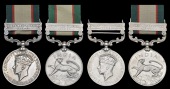 India General Service 1936-39, 1 clasp, North West Frontier 1936-37 (4) (Jemdr. Ransing Gurung, 2-6 G.R.; Tailor...