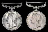 Indian Army Meritorious Service Medal (2), V.R., lotus wreath reverse (99 Havr. Major Muhammad Shaliah, 5th Madras...