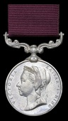Indian Army Meritorious Service Medal, V.R., lotus wreath reverse (817 Havdr. Shaikh Muhiyuditin (?), 28th Bo. Infy....