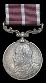 Indian Army Meritorious Service Medal, E.VII.R. (49 Kot. Dafdr. Chattar Singh, 16th Bl. Lcrs.) nearly very fine	...