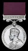 Army L.S. & G.C., G.V.R., 3rd issue, India (Captain H. Butler-Shaw, Bengal/L.) contact marks, very fine	 £60-80