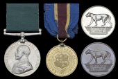 Volunteer Force Long Service (India & the Colonies), G.V.R. (Voltr. H. Bailey, E.I. Ry. Voltr. Rfls.) officially...