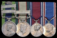 Four: Jemadar Sampuran Singh, Bengal Sappers and Miners

India General Service 1908-35, 2 clasps, Mohmand 1933,...