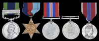 Five: Jemadar Afif Khan, 2-12th Frontier Force Regiment

India General Service 1908-35, 1 clasp, North West...