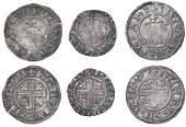 Henry II (1154-1189), Short Cross coinage, Pennies (3), all London, class Ia 4 (2), Henri, henri · on · lvnd, dies...