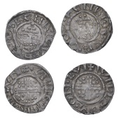 Richard I (1189-1199), Pennies (2), both class IVa, London, Willelm, willelm · on · lvn, vn ligulate, five pearls...