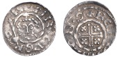 Richard I (1189-1199), Penny, class IVa, Shrewsbury, Reinald, reinald · on · s, 1.48g/4h (SCBI Mass 977-8; N...