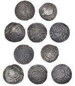 Richard I (1189-1199), Pennies (5), all class IVa, York, Everard (3), everard · on · i, 1.40g/6h, 1.17g/3h (SCBI...
