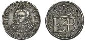 Pattern Penny pledge, 1601, by C. Anthony, in silver, from the same dies as previous, edge plain, 1.70g/6h (BMC 3; N...