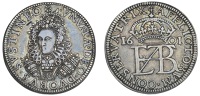 Pattern Groat or medalet, 1601, in silver, mm. star on obv. only, crowned bust of Queen three-quarters left, wearing...