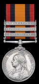 Queen’s South Africa 1899-1902, 3 clasps, Cape Colony, Orange Free State, Transvaal (28600 Tpr. F. G. Rackstraw,...