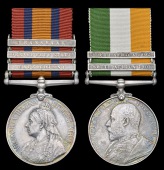 Pair: Driver E. A. Yeoman, Royal Field Artillery

Queen’s South Africa 1899-1902, 3 clasps, Cape Colony, Orange...
