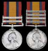 Queen’s South Africa 1899-1902 (2), 2 clasps, Cape Colony, Orange Free State (52350 Dvr. J. Allen, 39th Bty....