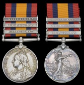 Queen’s South Africa 1899-1902 (2), 3 clasps, Cape Colony, Transvaal, Wittebergen (9263 Gnr. S. Reed, 2nd Bty....