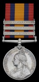 Queen’s South Africa 1899-1902, 3 clasps, Cape Colony, Paardeberg, Driefontein (2404 Bomb-Whlr. F. McCall, 82nd...