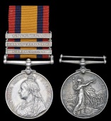 Queen’s South Africa 1899-1902 (2), 3 clasps, Cape Colony, Orange Free State, Transvaal (93256 Gnr. C. Gumbrell,...