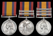 Queen’s South Africa 1899-1902 (3), no clasp (2533 Spr. C. N. Andrews, R.E.); another, 2 clasps, Cape Colony,...