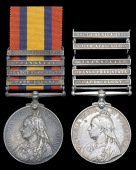 Queen’s South Africa 1899-1902 (2), 4 clasps, Cape Colony, Orange Free State, Transvaal, South Africa 1902 (9310...