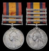 Queen’s South Africa 1899-1902 (2), 2 clasps, Cape Colony, South Africa 1902 (Watchman E. H. Harris, A.S.C.);...